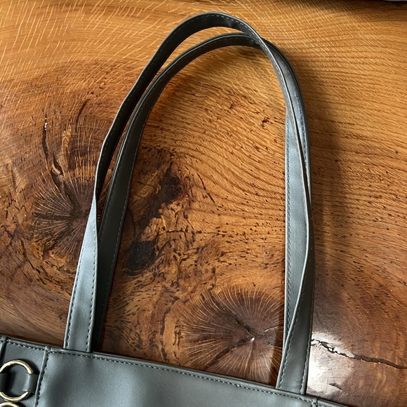 Rampage Large Tote Bucket Bag with Gold Accents - Picture 6 of 16